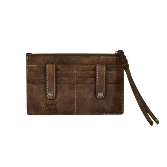 *SOLD* NWT! Tony Lama Weathered Boot Stitched Embroidery Accent Western Wallet - Picture 3 of 7